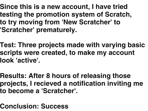 Promotion Test: Success
