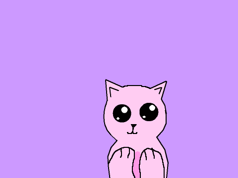 random pink cat