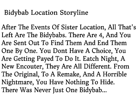 Bidybab Location Storyline LEAKED!!! (Not Really)