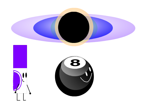 Marker, 8 Ball, and Black Hole Vector Sprites