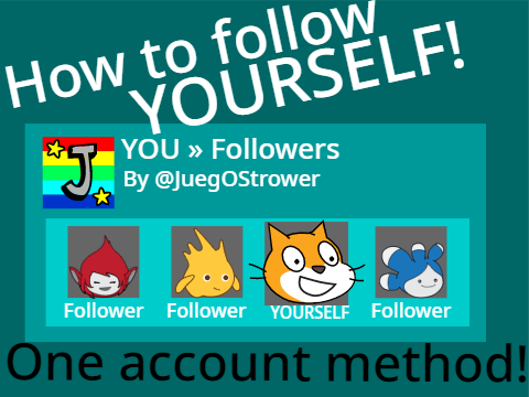 How to FOLLOW YOURSELF ~ One account!