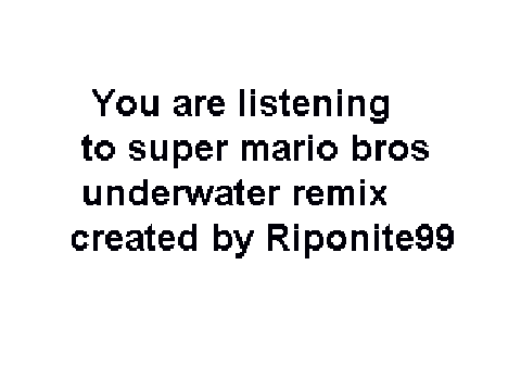 Mario Theme Under Water Remix