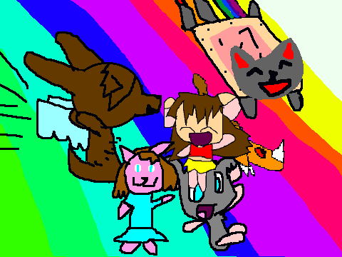 SEIZURE WARNING. ADD_YOURSELF_RIDING_ON_A_RAINBOW[1][1]