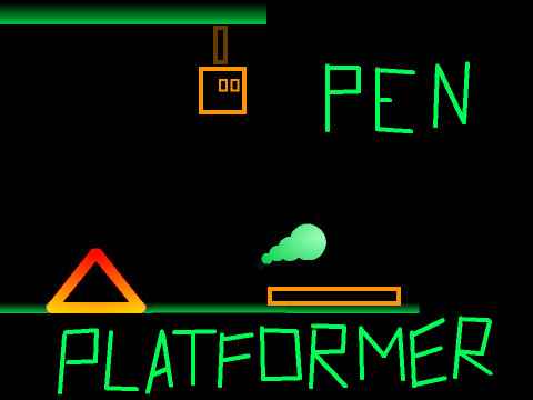 Almost 100% Scrolling Pen Platformer