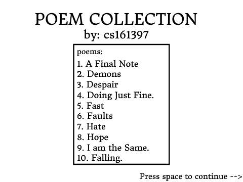 Poem Collection