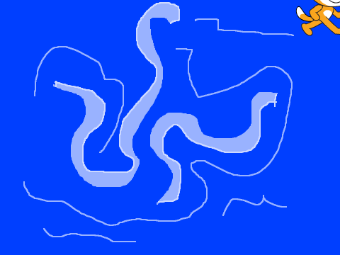 Scratch cat mouse trail