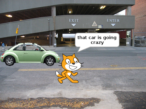 that car is going crazy!!!