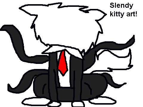 Slendy kitty art!