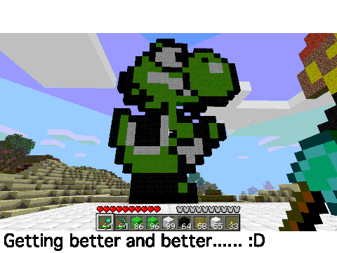 Getting even better at minecraft
