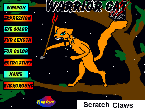 A warrior cat maker