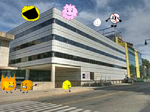 BFDI people and city house and media