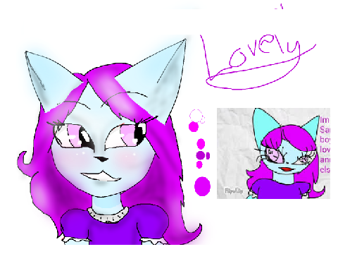 I drew a sans fangirl!