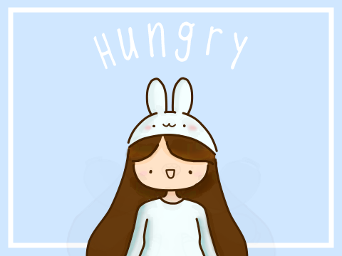 300 follower animation: hungry (meme)
