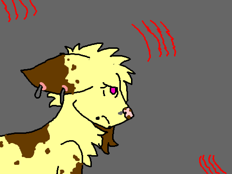 my new oc named fudge she is emo and female