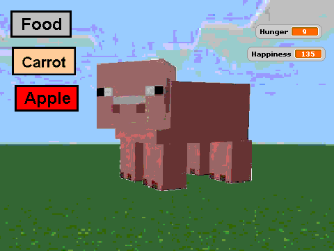 hungry pig