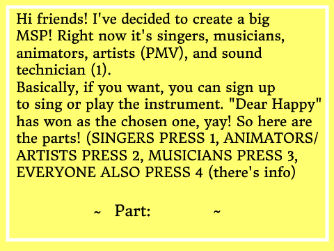 Dear Happy MSP *OPEN* remix