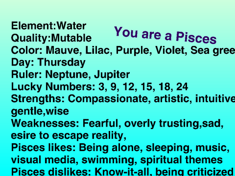 What is your zodiac sign?