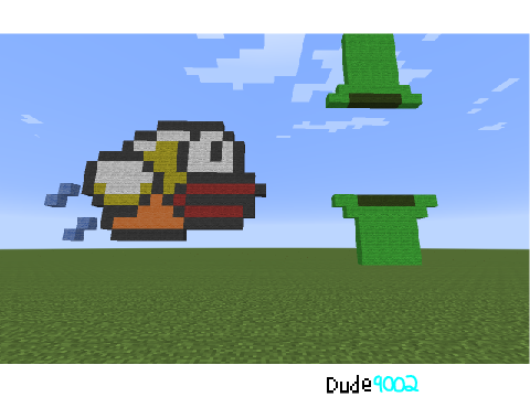 Minecraft Flappy bird Art