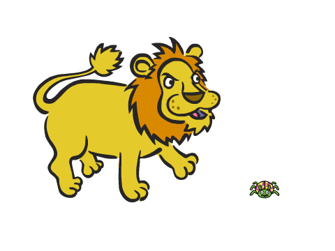 lion and bug