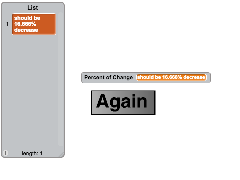 Percent of Change Calculator