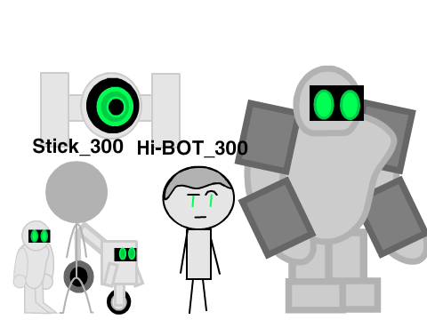 Add yourself as robot and with your new name!