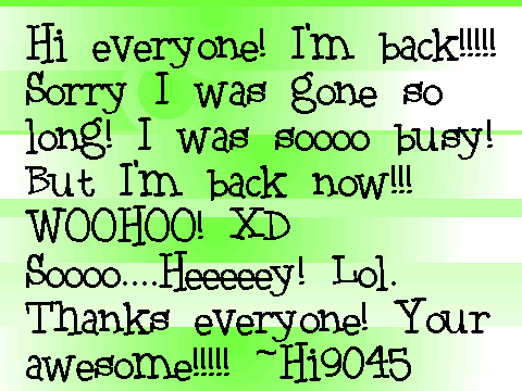 I'm baaack!