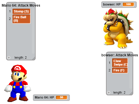 Mario Battle! (2P game)