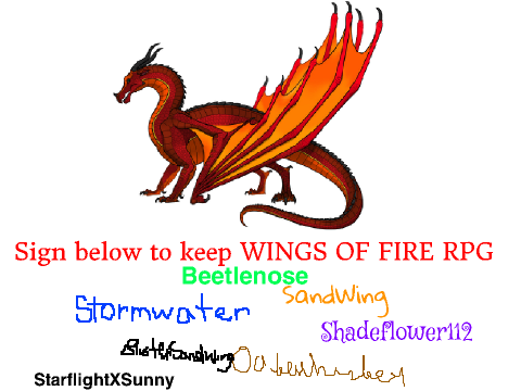 Sign to Keep WINGS OF FIRE RPG! remix Remix remix remix remix