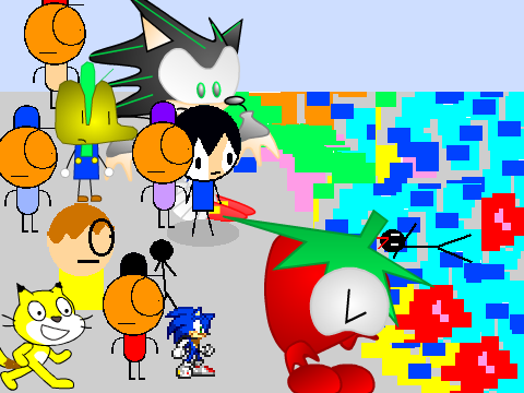 Add yourself staying away from Scratch's glitches!  remix