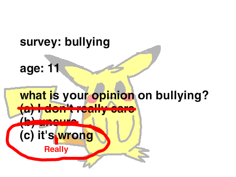 survey: bullying (read intructions+notes) remix