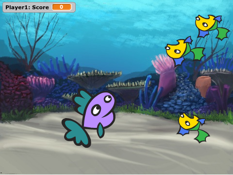 A game called Fish Chomp.