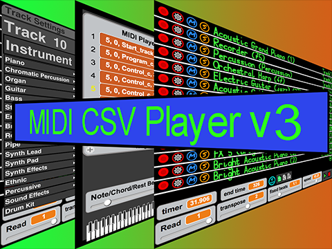 MIDI CSV Player v3 [Playback Update]