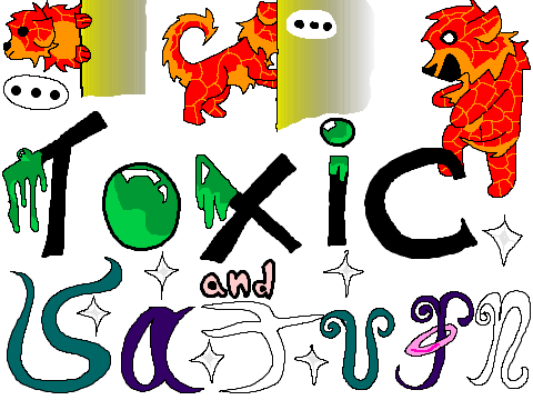  Toxic and Saturn comic 1/2 Time