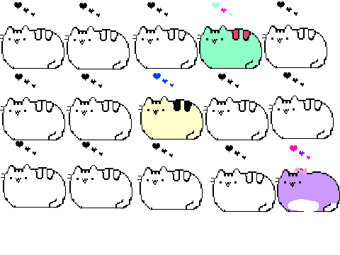 Pusheen coloring remix remix