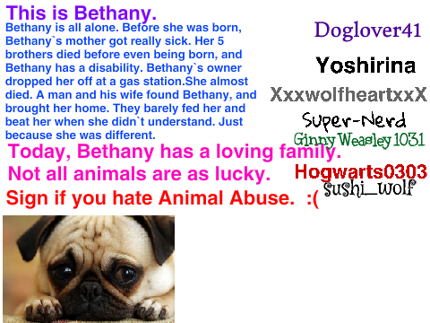 Sign If You Hate Animal Abuse remix  remix remix remix remix