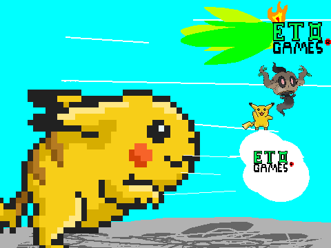 run from the giant pikachu (add you runnig and remix) remix