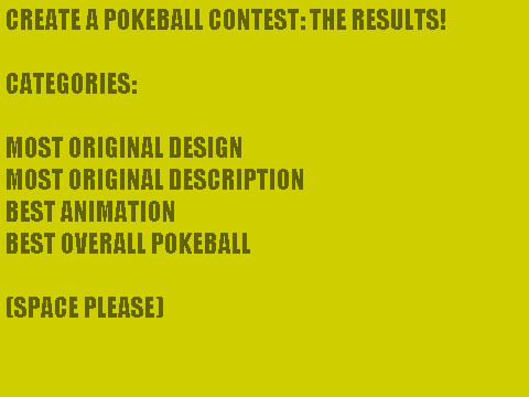 Create A Pokeball RESULTS!