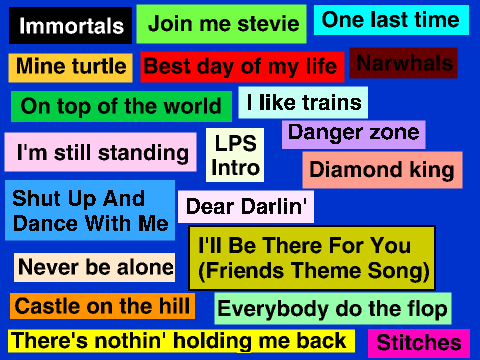 Just some cool songs