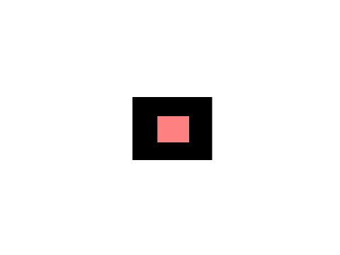 Transparent hole rectangle