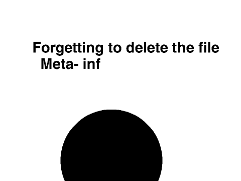 Forgetting to Delete Meta-inf