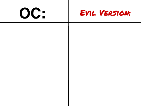 remix with your OC and i'll make it evil