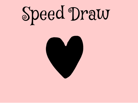 My first speed draw--black heart