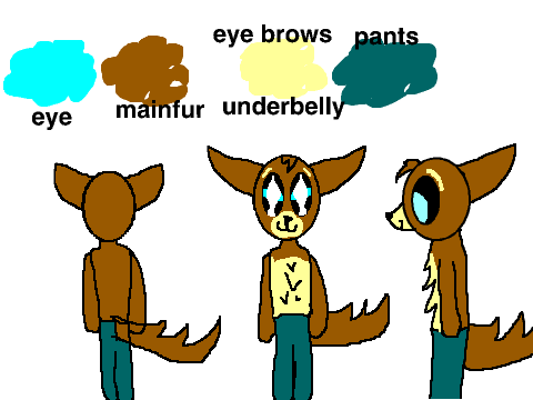 Jorden ref sheet new furry