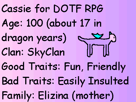 Cassie for DOTF RPG
