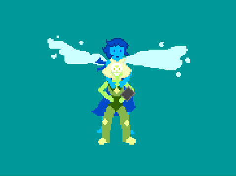Lapis Lazuli and Peridot Pixel Art