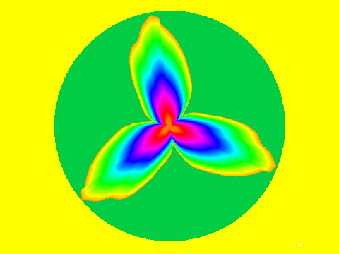 pretty flower made with added stuff!