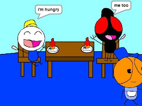 Baby Oshabross eats Baby Evilbross' Food!