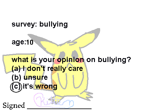 survey: bullying 