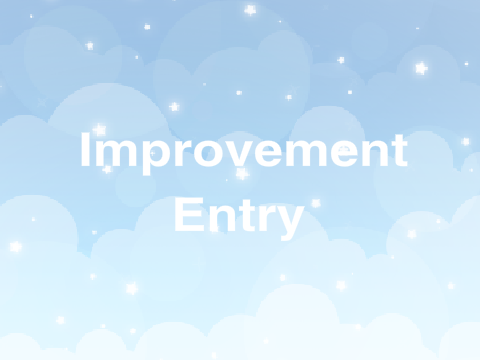 Improvement | Entry