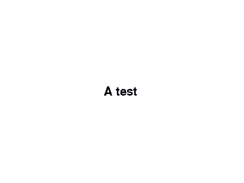 A test